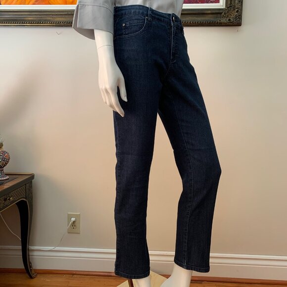 Simon Chang Denim Women’s Straight Leg Zip Closure Jeans Pants - Picture 5 of 9